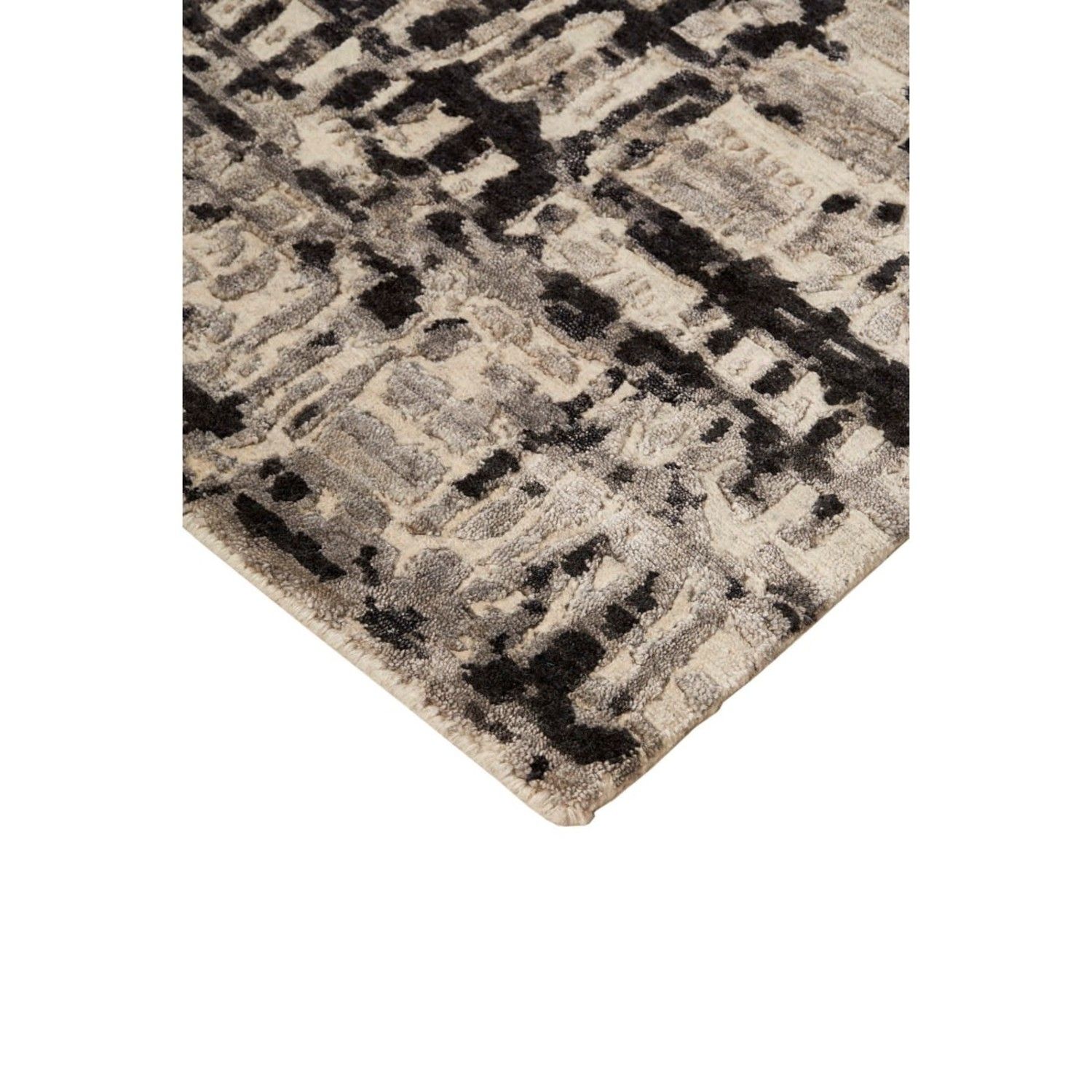 Hayden Ivory Black Rug – Assorted Sizes – Capers Home In Ivory Black Rugs (View 13 of 15)
