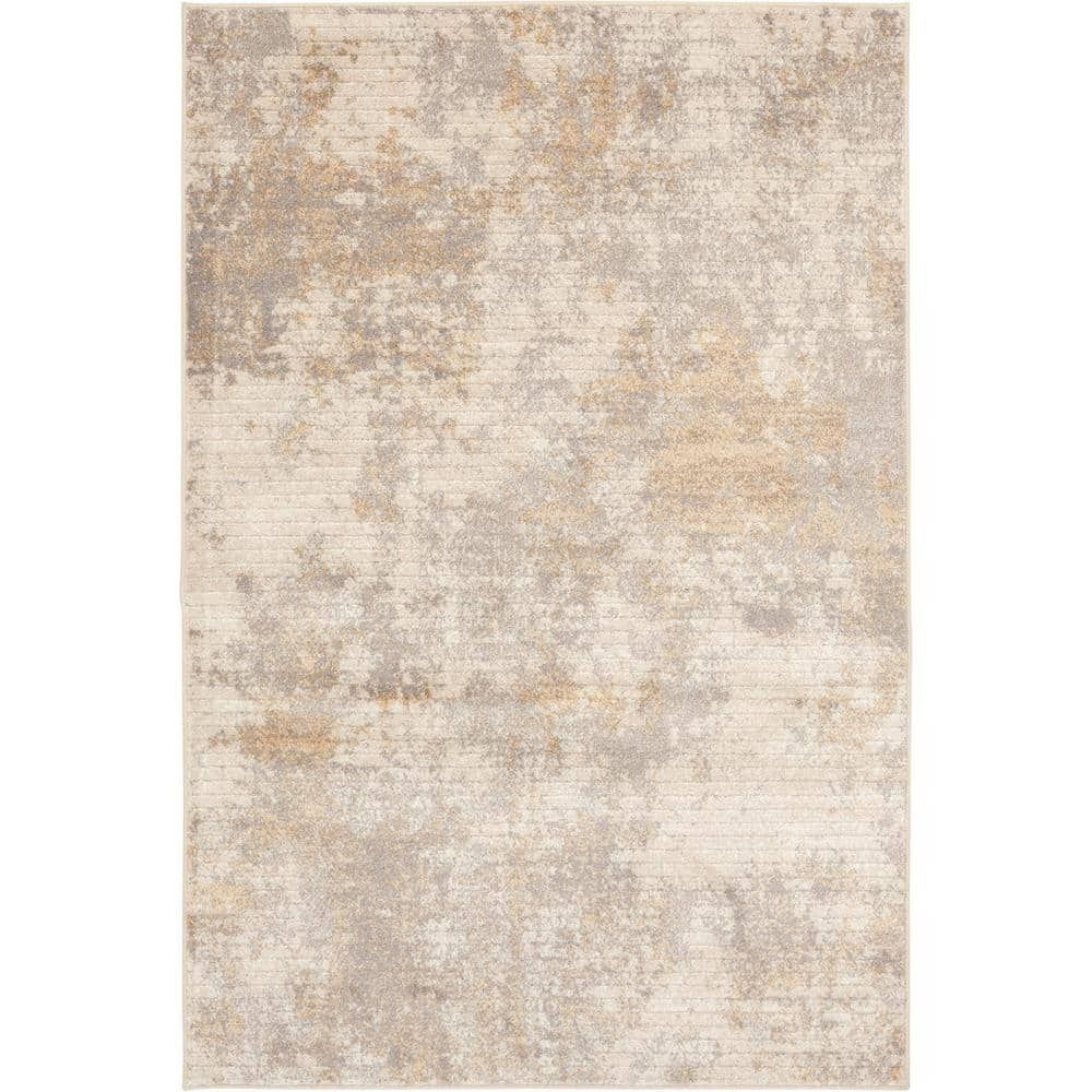 Home Decorators Collection Medina Beige 5 Ft. X 7 Ft. Abstract Area Rug  7200Sy57Hd.150 – The Home Depot For Beige Rugs (Photo 3 of 15)