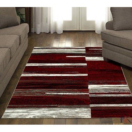 Hr Red Burgundy And Grey Abstract Modern Traditional Contemporary Mixed  Colors Patterns Design Area Rug Carpet – Walmart | Buying Carpet, Rugs  On Carpet, Classic Carpets Throughout Burgundy Rugs (View 10 of 15)