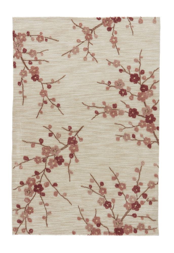Jaipur Living Brio Cherry Blossom Br02 White Asparagus – Rose Dawn Area Rug  Clearance| Size| 7' 6'' X 9' 6'' #58782X2 Regarding Blossom Oval Rugs (Photo 13 of 15)