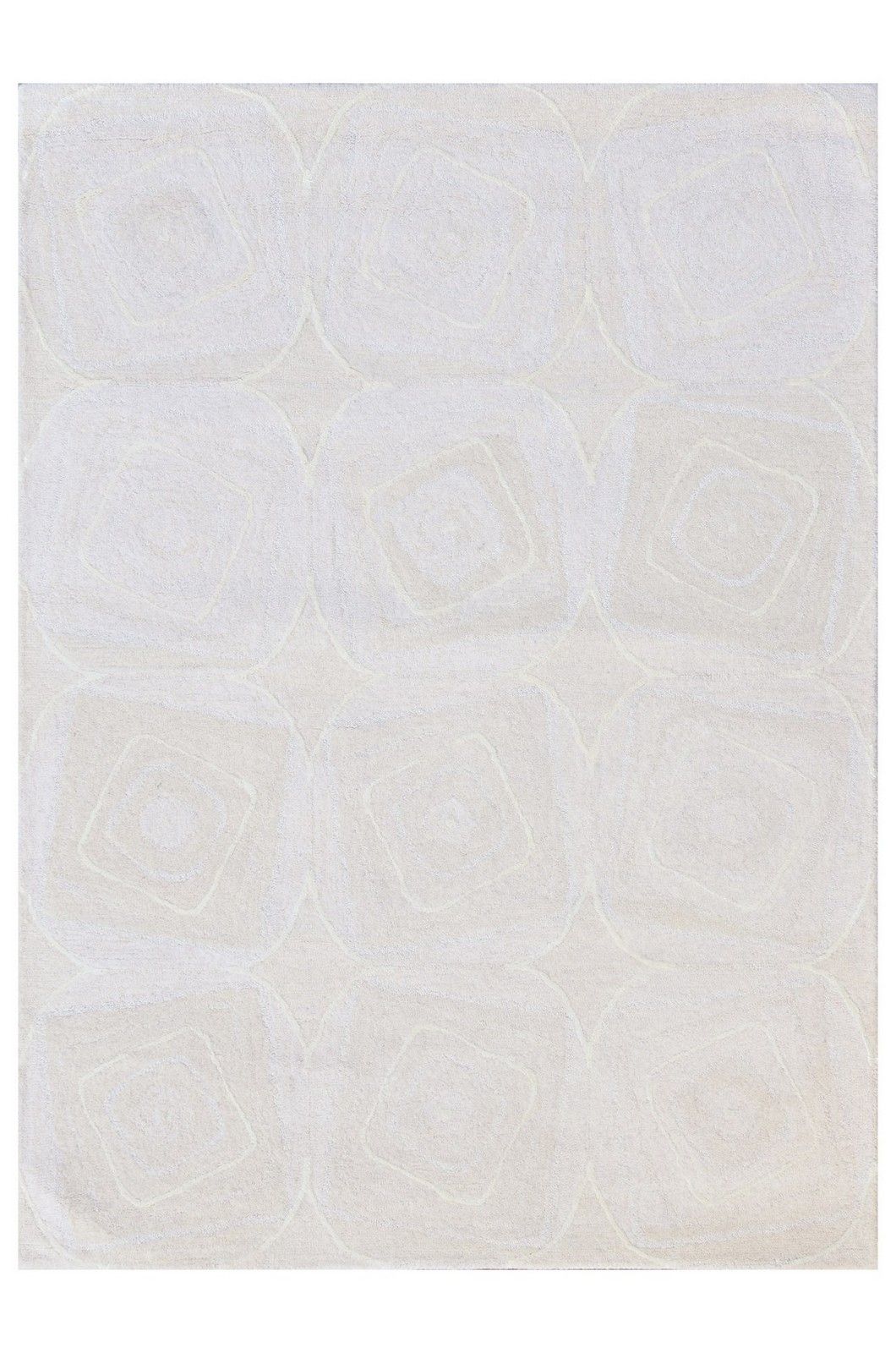 Kas Serenity 1261 Ivory Geo Area Rug 3'3" X5'3" Throughout White Serenity Rugs (View 10 of 15)
