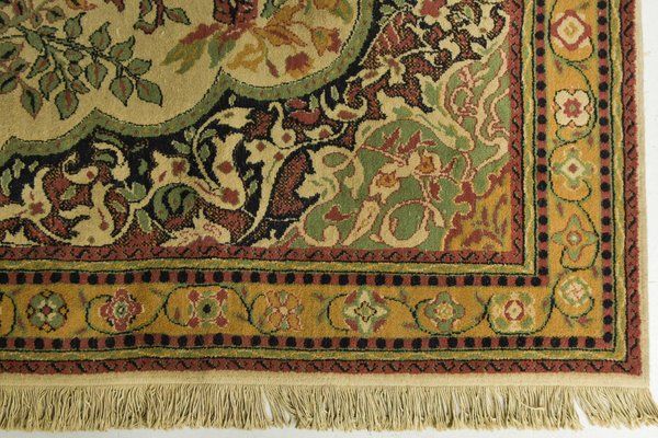 Large Vintage Indian Botanical Rug For Sale At Pamono With Regard To Botanical Rugs (View 9 of 15)