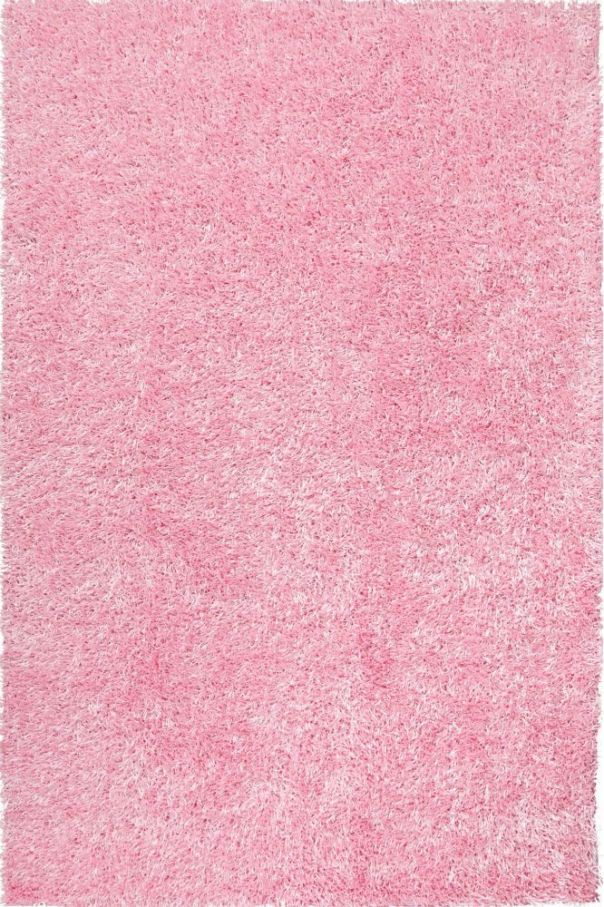 Light Pink Shaggy Hand Made Carpet | Ils 51 Within Light Pink Rugs (View 2 of 15)