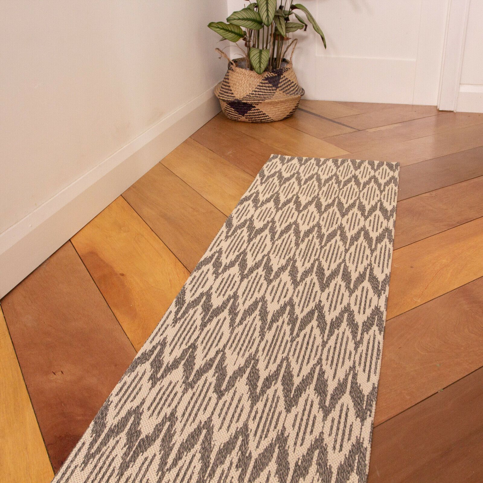 Long Narrow Cotton Hallway Runner Rugs Flat Small Large Chevron Living Room  Rug | Ebay For Cotton Runner Rugs (View 13 of 15)