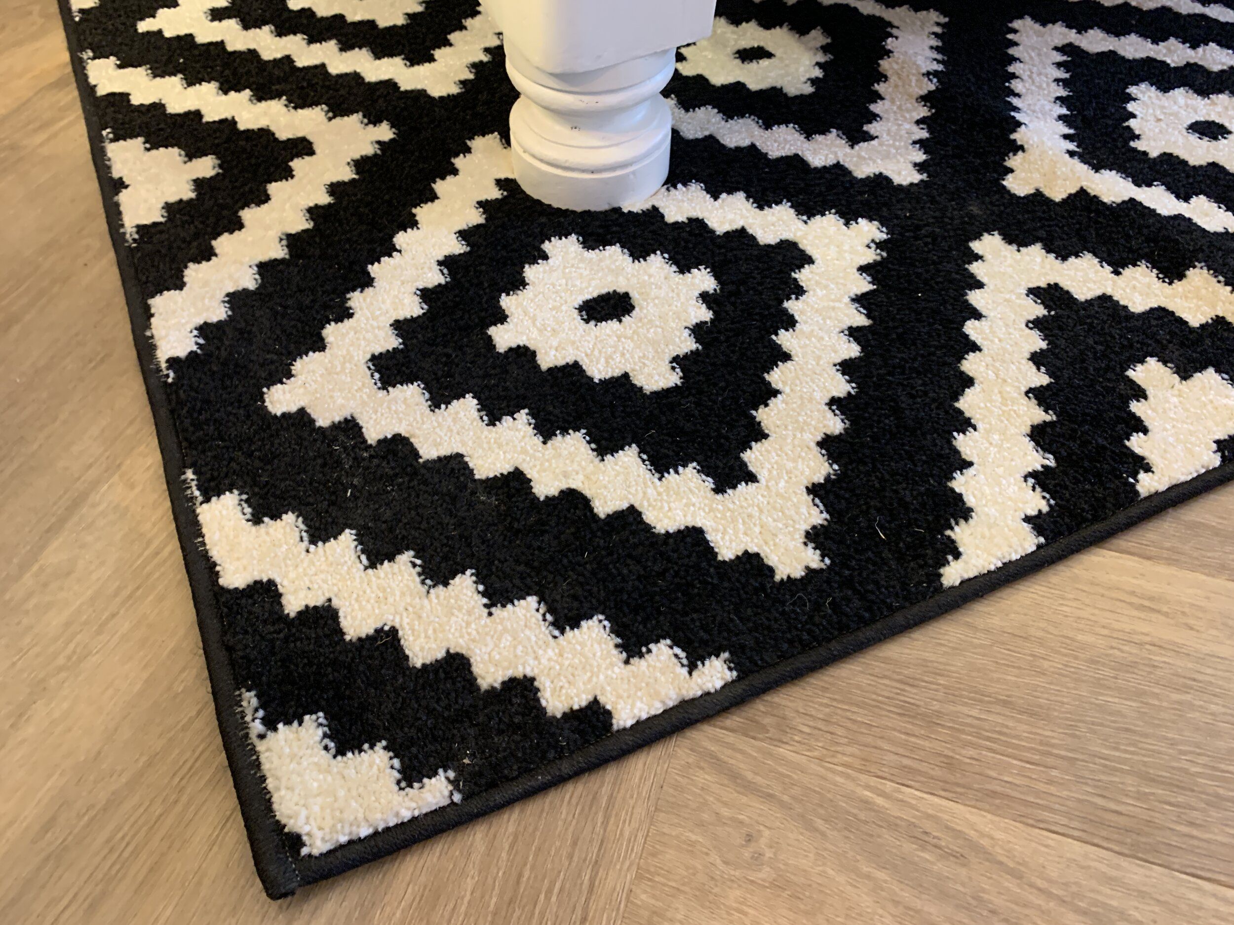 Marsh & Co | Black & White Aztec Design Rug | Carpets & Rugs Intended For Black And White Rugs (Photo 6 of 15)