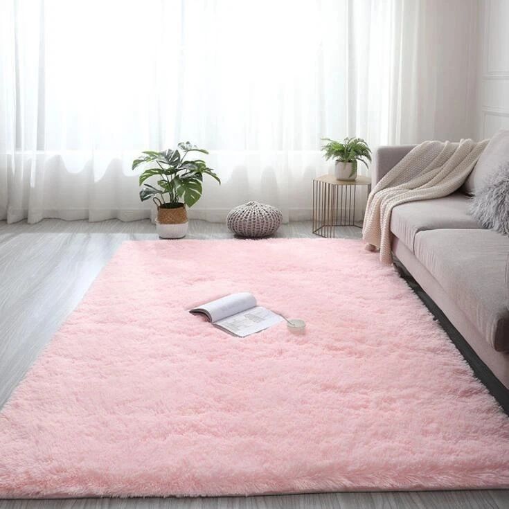 Modern Large Mat For Soft Plush Shaggy Carpet Super Quality Rugs Bedroom  Home Supplies – Mat – Aliexpress In Pink Soft Touch Shag Rugs (Photo 13 of 15)