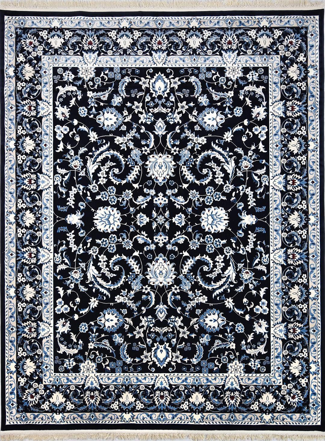 Navy Blue 8' X 10' Classical Rug | 8X10 Area Rugs, Navy, Navy Blue Pertaining To Classical Rugs (View 11 of 15)