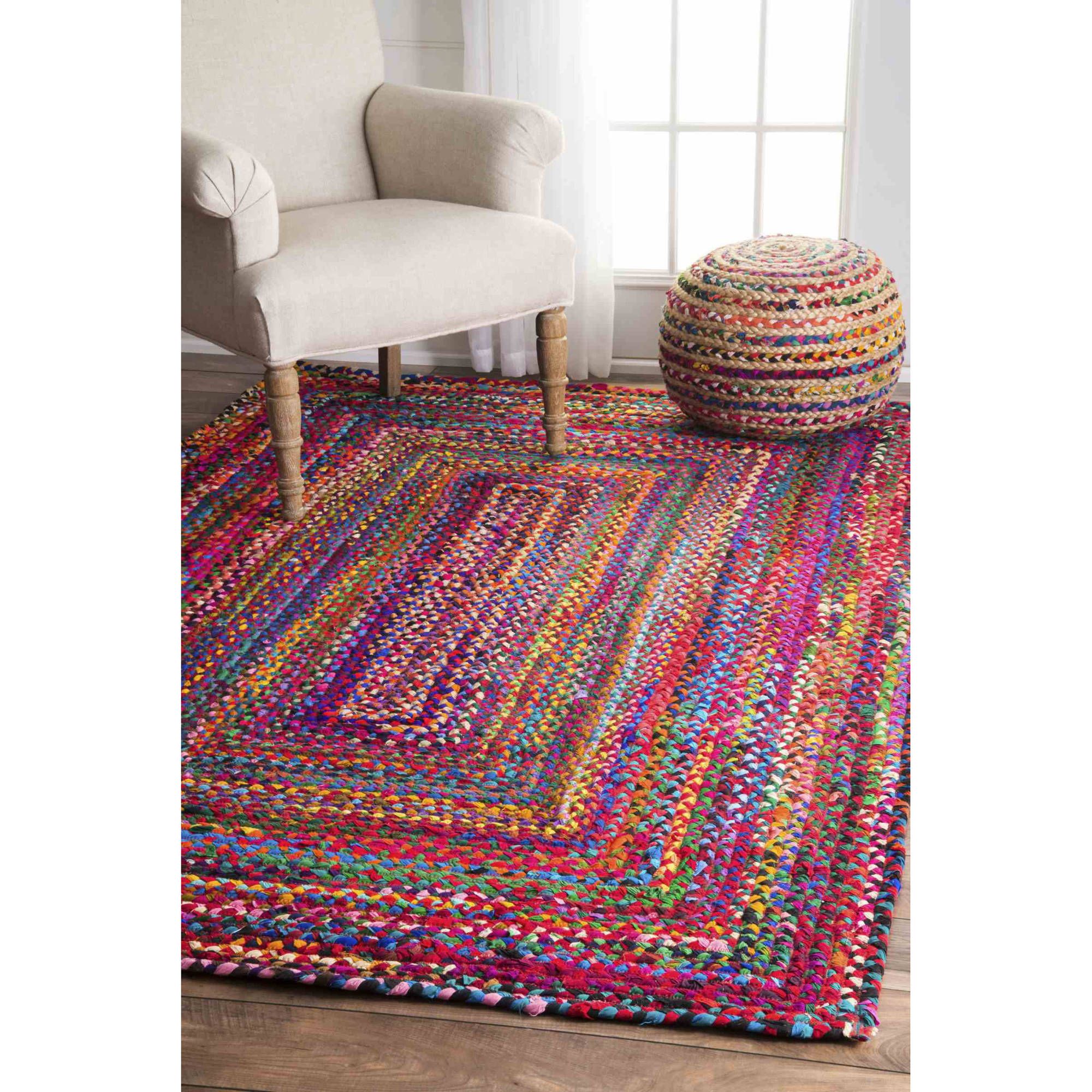 Nuloom Hand Braided Tammara Area Rug – Walmart Throughout Hand Woven Braided Rugs (View 12 of 15)