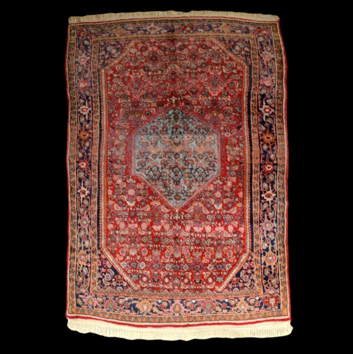 Proantic: Bidjar, Antique Persian Rug, 132 X 210 Cm, Hand Knotted Wool In Hand Knotted Rugs (Photo 9 of 15)