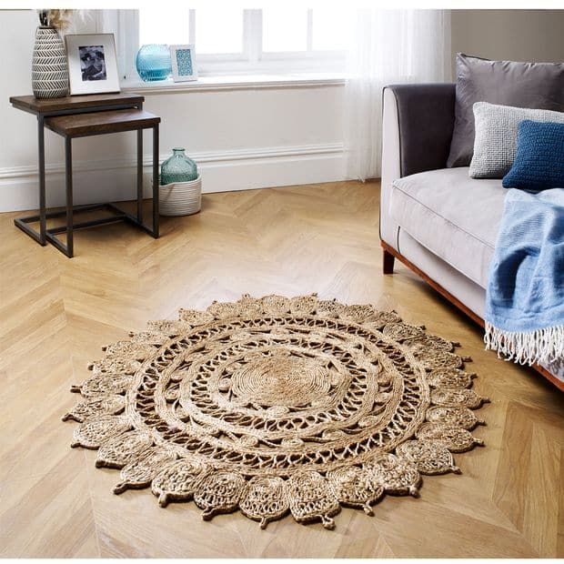 Round Jute Rugs | Latest Fashion | All Sizes, Colours & Styles Throughout Jute Rugs (Photo 9 of 15)
