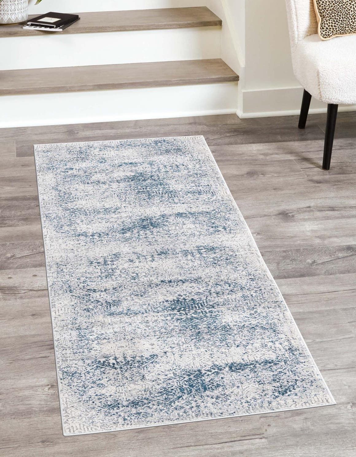 Rugs Finsbury Collection Rug – 2' X 8' Runner Blue Medium Rug Perfect  For Living Rooms, Large Dining Rooms, Open Floorplans – Walmart Inside Finsbury Runner Rugs (Photo 9 of 15)