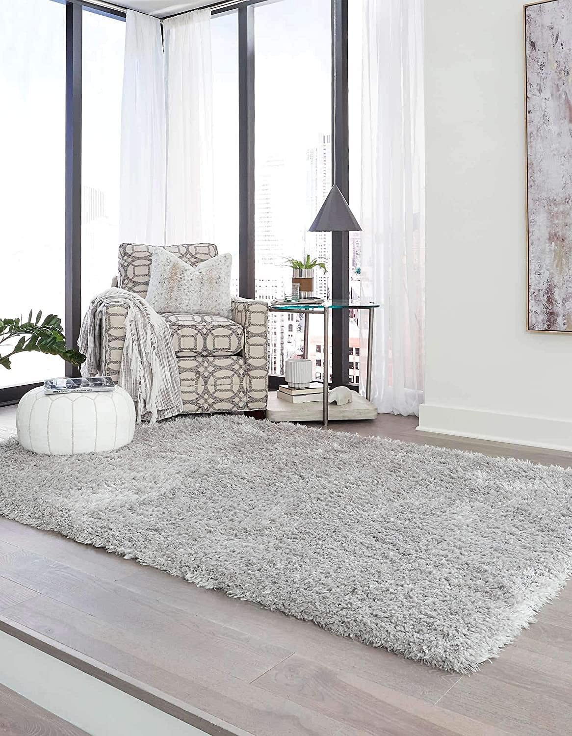 Rugs Infinity Collection Solid Shag Area Rug – | Ubuy India With Ash Infinity Shag Rugs (Photo 3 of 15)