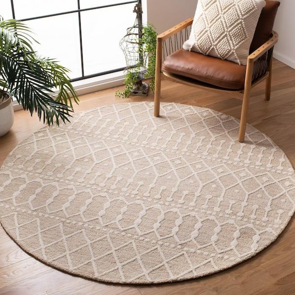 Safavieh Blossom Beige/Ivory 8 Ft. X 8 Ft (View 4 of 15)