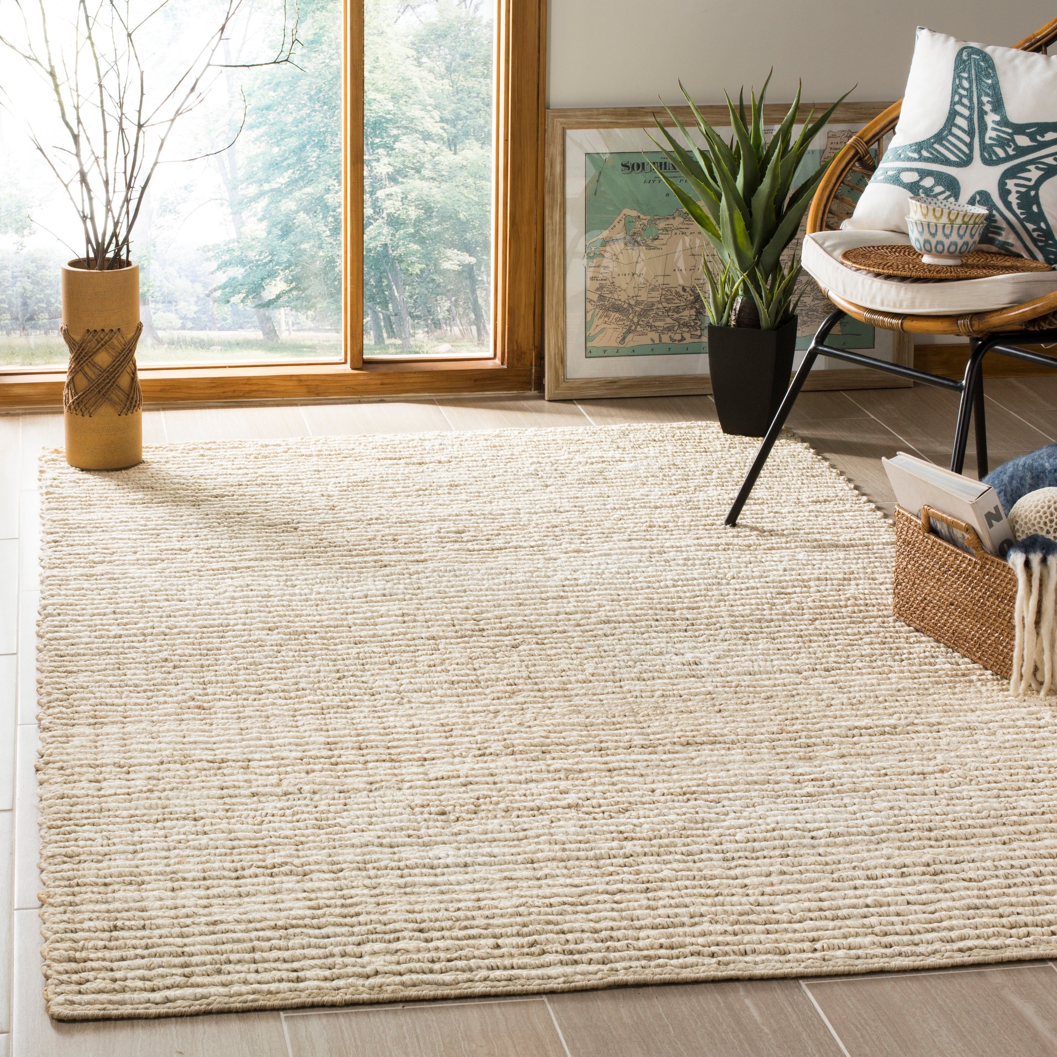 Safavieh Handmade Ivory Jute Area Rug – On Sale – Overstock – 18731911 Intended For Ivory Rugs (View 6 of 15)