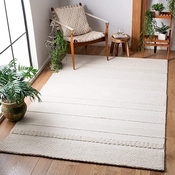 Safavieh Natura Collection 8' Square Natural Nat215A Handmade Wool Area Rug  | Natural Area Rugs, Wool Area Rugs, Coastal Area Rugs Inside Coastal Square Rugs (View 13 of 15)
