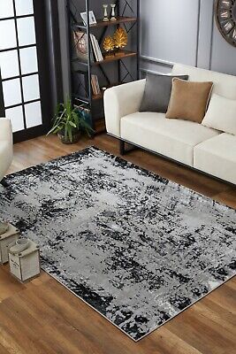 Serenity Modern Abstract Acrylic Contemporary Area Rugs Small  Large | Ebay Within White Serenity Rugs (View 6 of 15)