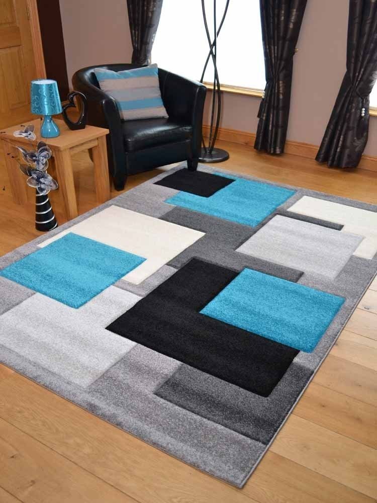 Tempo Teal Blue Square Rug – Rugs Supermarket Intended For Blue Square Rugs (View 8 of 15)