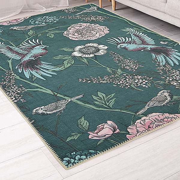The Homemaker Rugs Collection Opal Botanical Printed Recycled Rug |  Kaleidoscope With Regard To Botanical Rugs (View 3 of 15)