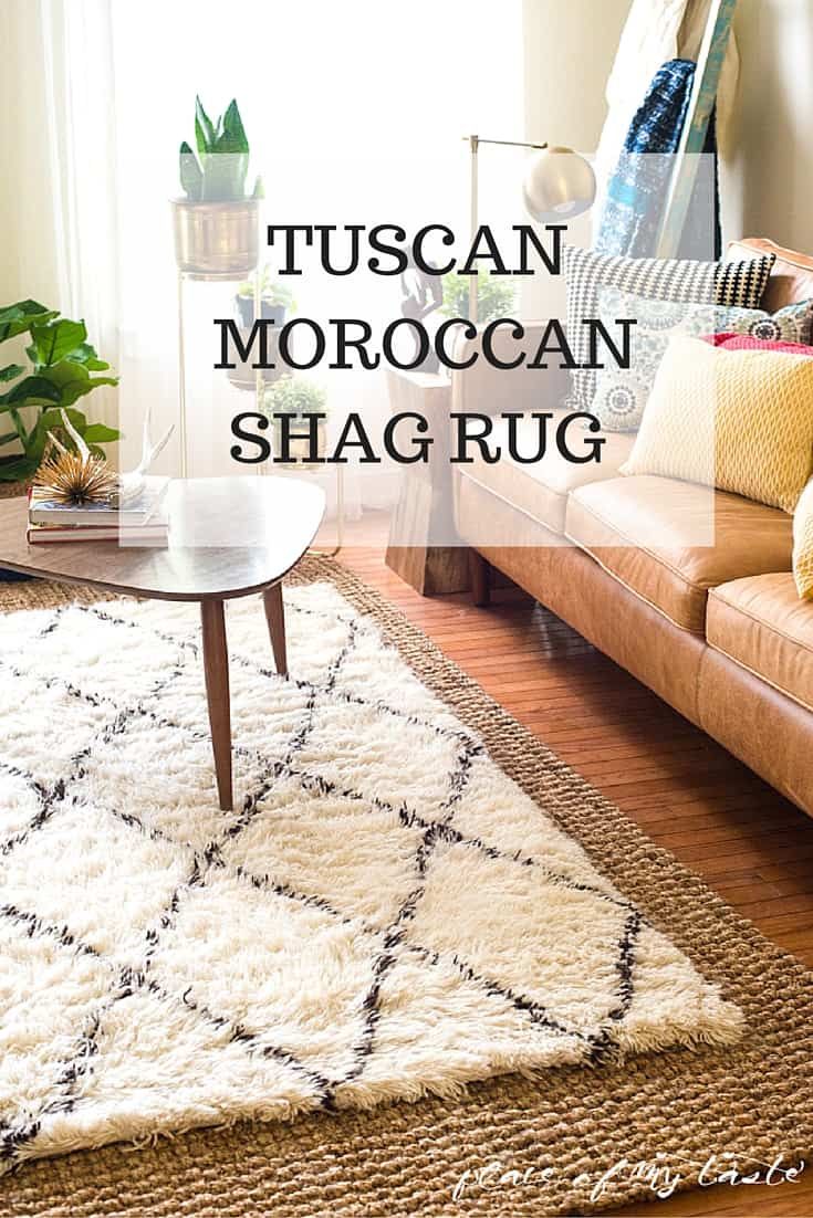 Tuscan Moroccan Shag Rug In The Living Room In Moroccan Shag Rugs (View 3 of 15)