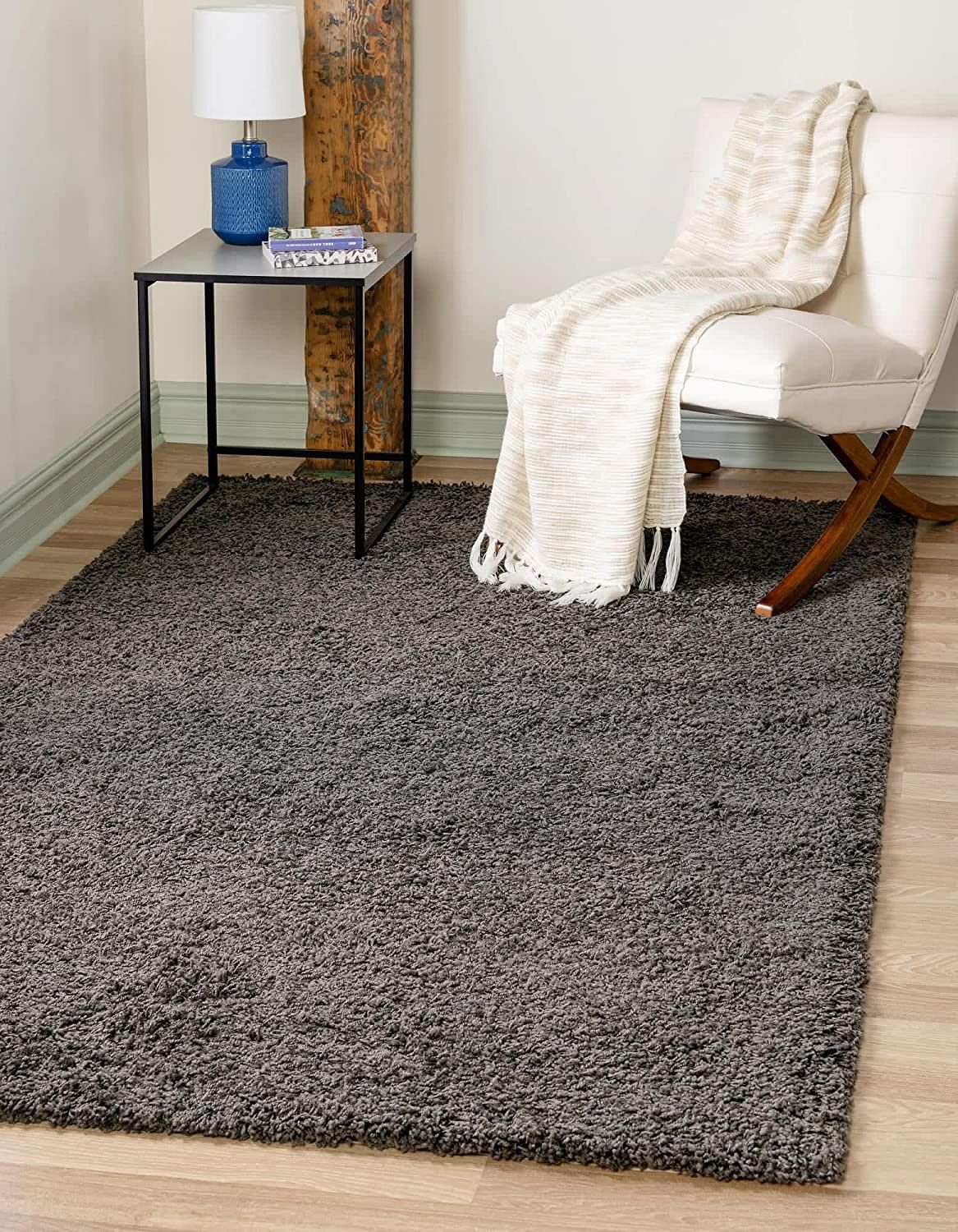 Unique Loom Solid Shag Collection Area Rug 9' X | Ubuy India Throughout Solid Shag Rugs (Photo 8 of 15)
