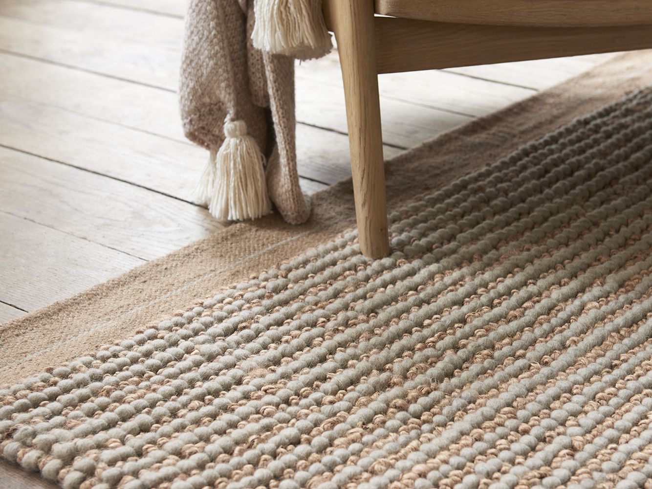 Woolly Jute Floor Rug | Hand Braided Floor Rug | Loaf | Loaf Within Jute Rugs (Photo 1 of 15)
