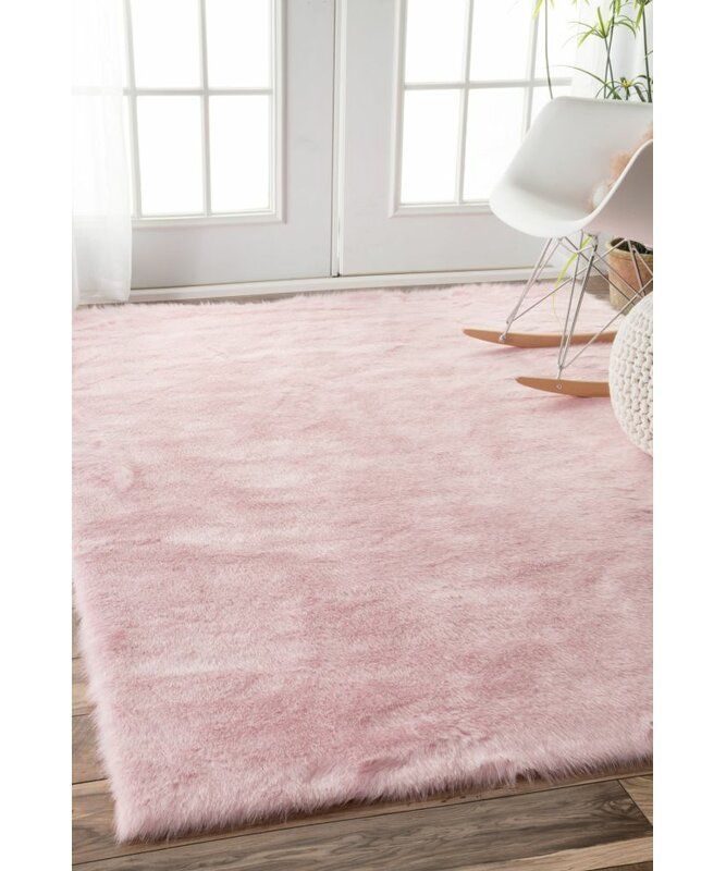 Wrought Studio Shadwick Pink Area Rug & Reviews | Wayfair | Pink Rugs  Bedroom, Pink Room Decor, Pink Living Room Decor With Light Pink Rugs (View 9 of 15)