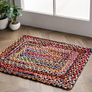 Zipcode Design™ Waterford Handmade Cotton Multicolor Rug & Reviews –  Wayfair Canada For Hand Braided Rugs (Photo 3 of 15)