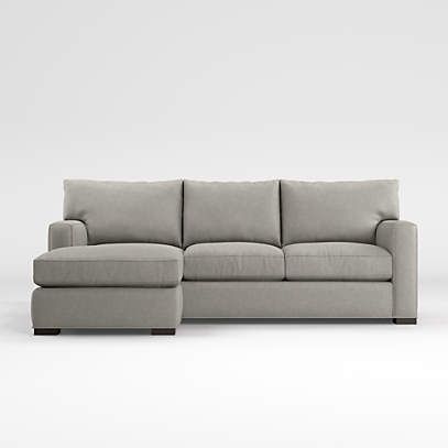 Axis 3 Seat Reversible Chaise Sofa + Reviews | Crate & Barrel Within Sectional Couches With Reversible Chaises (View 14 of 15)