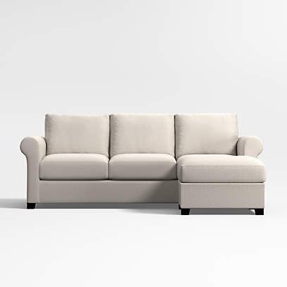 Benicia Roll Arm Lounger Sofa | Crate & Barrel In Sofas With Rolled Arm (View 12 of 15)
