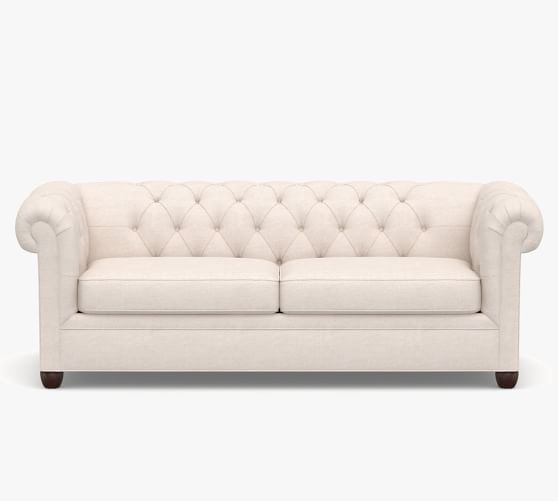 Chesterfield Roll Arm Upholstered Sleeper Sofa | Pottery Barn In Sofas With Rolled Arm (View 10 of 15)
