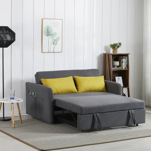 Convertible Sofa Bed Couch,Loveseat Sleeper And For Living Room, Twin  Folding Couch Bed For Small Spaces, Modern Fold Out Couch Floor Gaming Sofa  Bed ,Foldable Lazy Recliner Sofa For Living Room, Grey – For Oversized Sleeper Sofa Couch Beds (View 3 of 15)