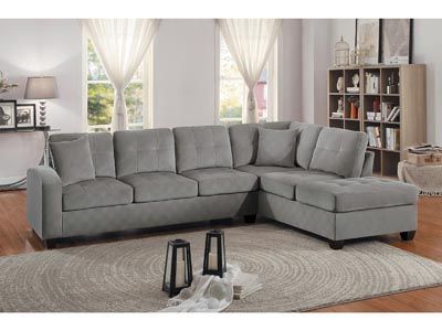 Emilio Taupe 2 Pc Reversible Sectional Sofa With Chaise | Cort Furniture  Outlet Intended For Reversible Sectional Sofas (View 5 of 15)