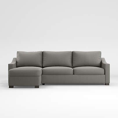 Fuller 2 Piece Sleeper Sectional Sofa With Storage Chaise | Crate & Barrel Inside Sleeper Sofas With Storage (View 10 of 15)