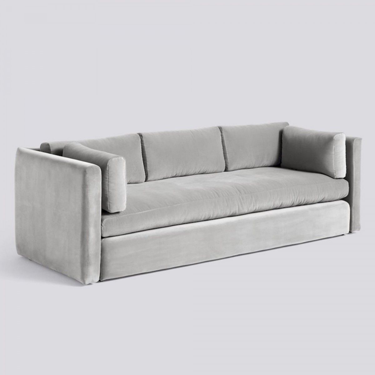 Hackney Light Grey Velvet Sofa – Hay | Grey Velvet Sofa, Hay Hackney Sofa,  Classic Sofa Designs Regarding Light Gray Velvet Sofas (Photo 15 of 15)