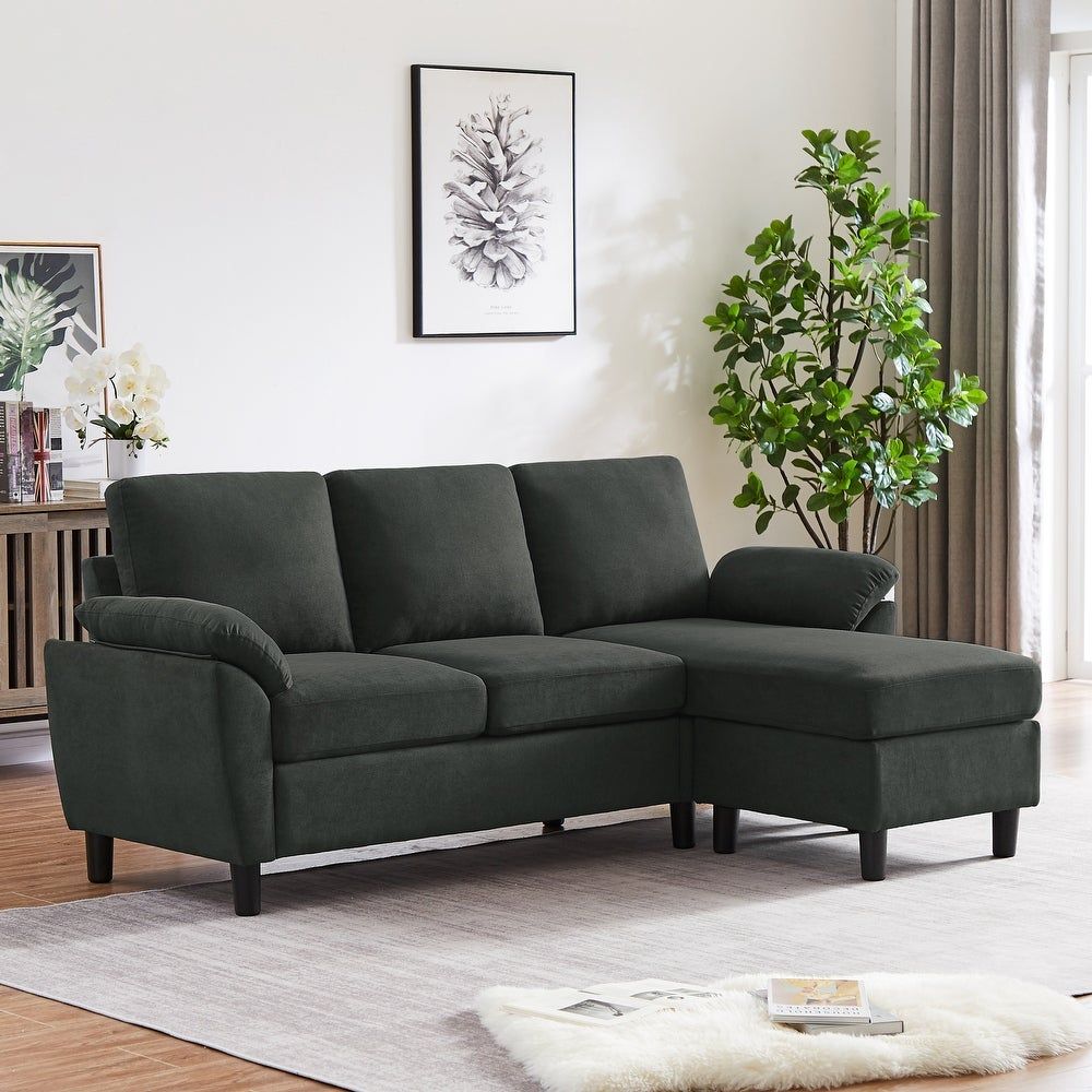 L Shape Sectional Sofas – Overstock Pertaining To L Shaped Corner Sofa Couches (Photo 14 of 15)