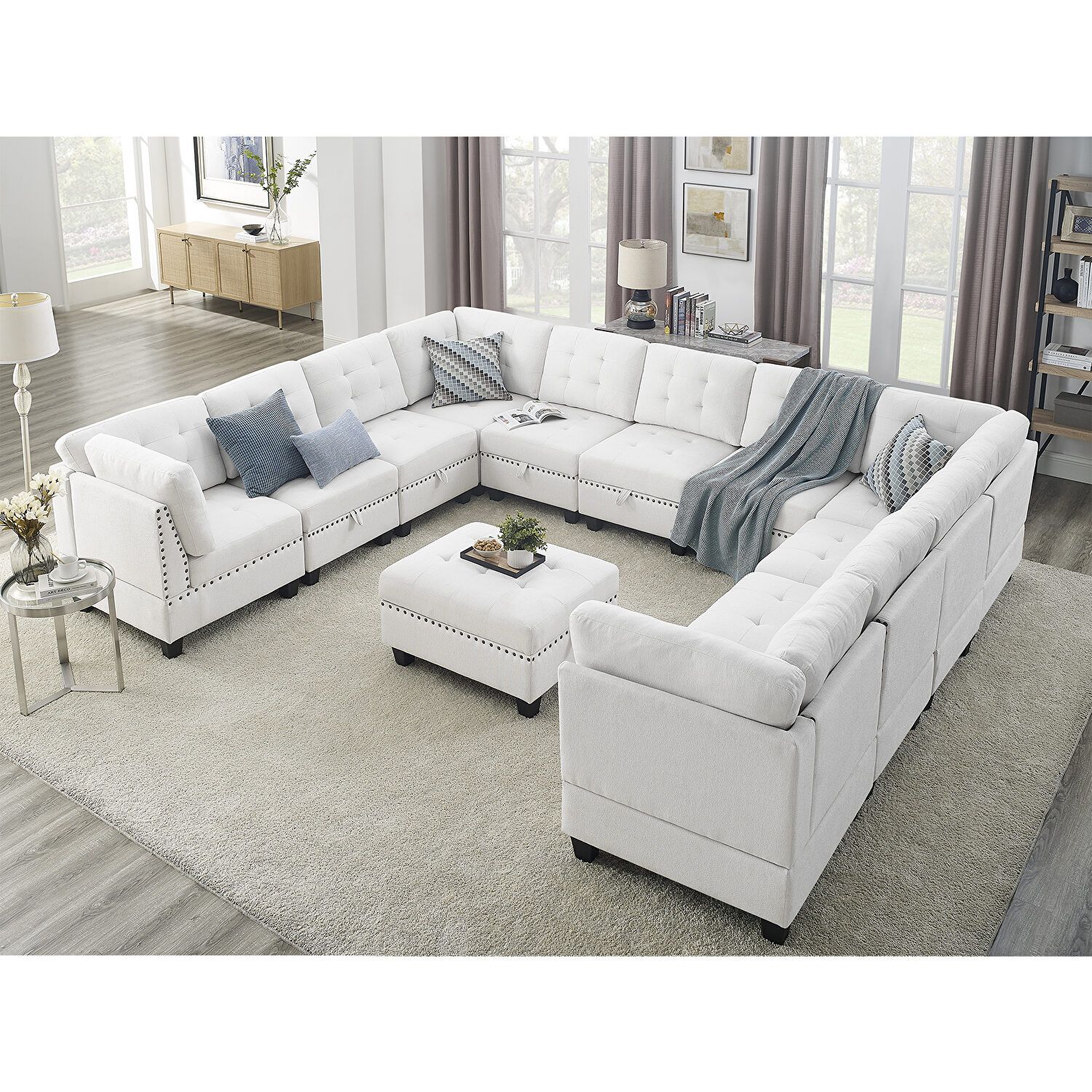 La Spezia Dd240 V Sectional Sofa W487S00125 | Comfyco Intended For U Shaped Modular Sectional Sofas (Photo 10 of 15)