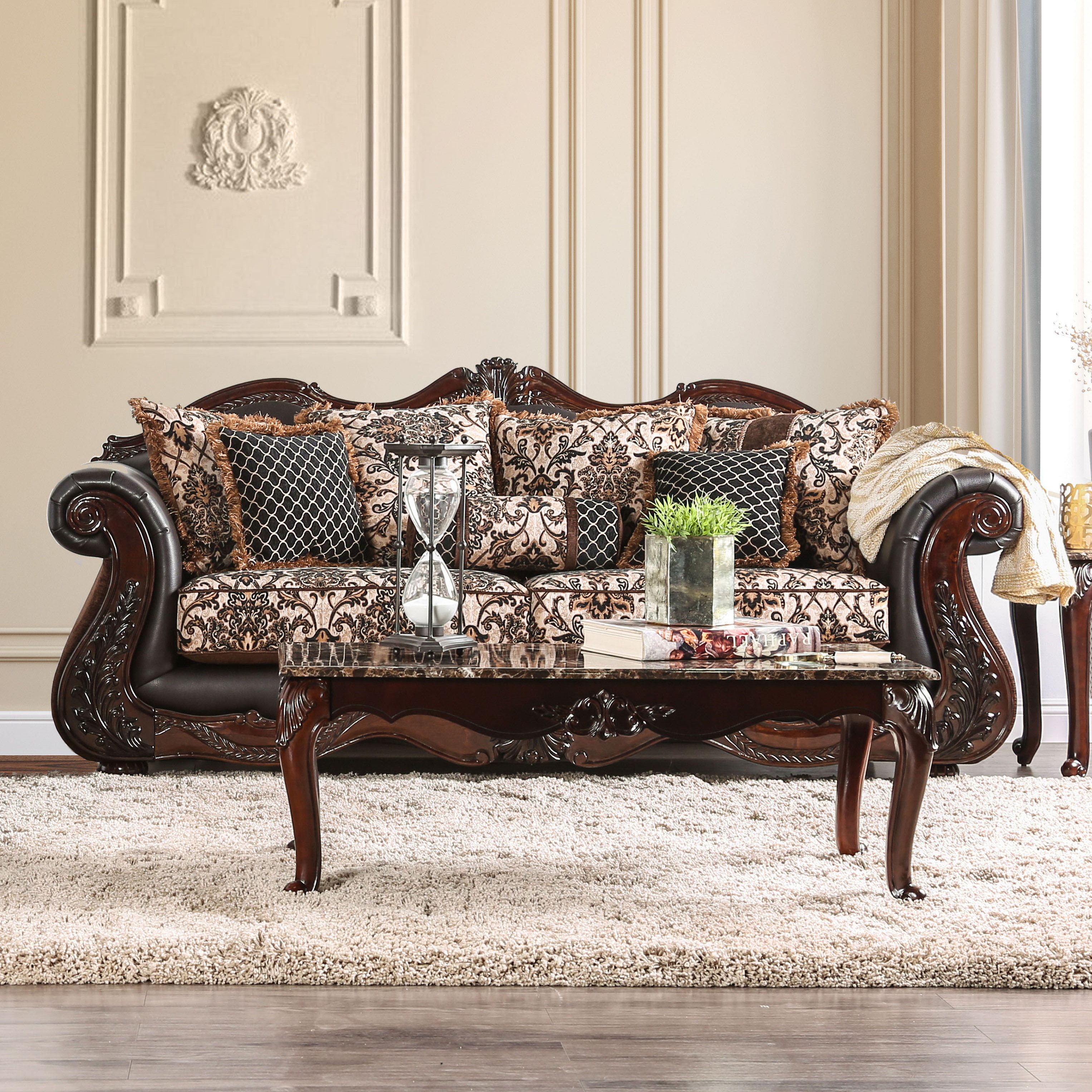 Lark Manor Encarnacion 94'' Upholstered Sofa & Reviews | Wayfair With Sofas With Rolled Arm (Photo 8 of 15)