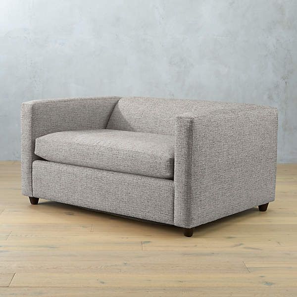 Movie Modern Grey Sleeper Sofa Twin + Reviews | Cb2 With Regard To Oversized Sleeper Sofa Couch Beds (View 11 of 15)