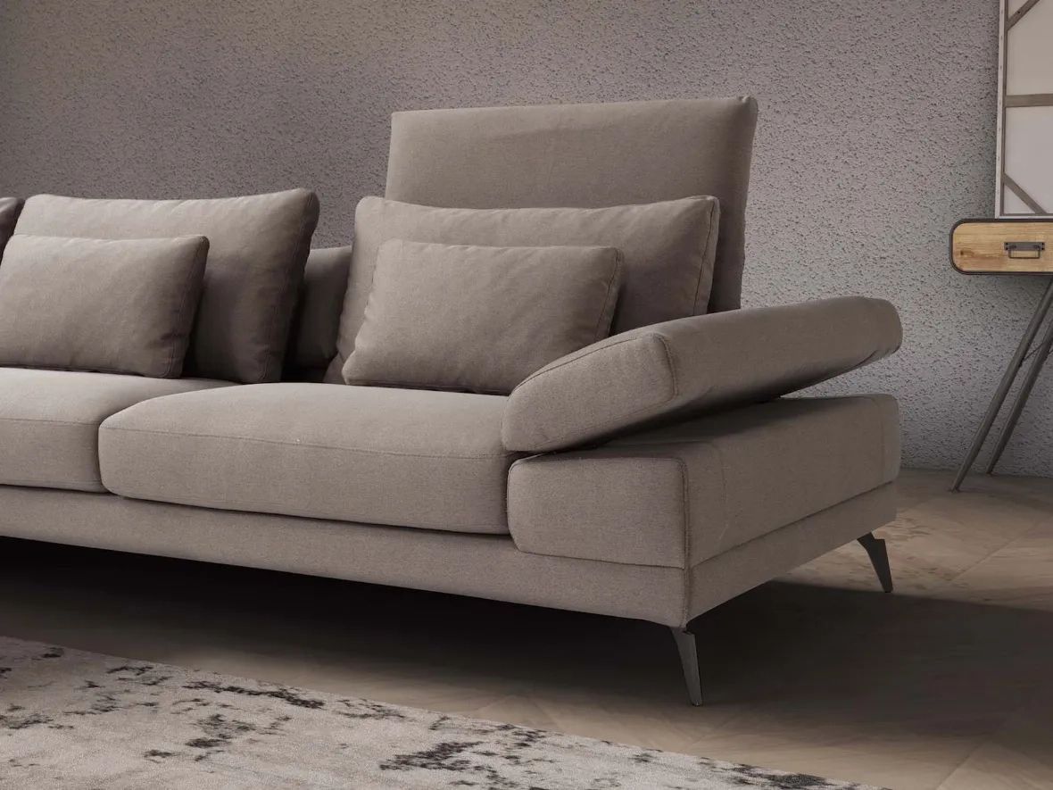 Pepe Sofa With Adjustable Armrests And Headboard In Adjustable Armrest Sofa Couches (Photo 1 of 15)