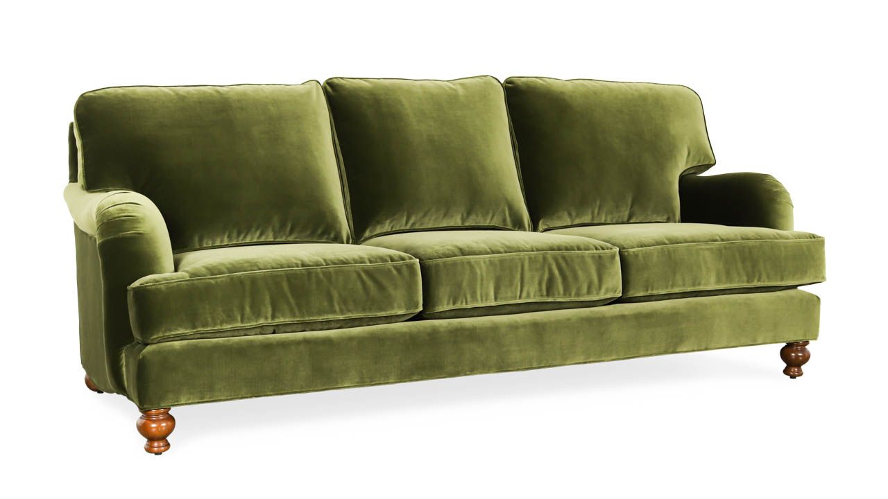 Pillow Back Fabric Roll Arm Sofa | Cococo Home Intended For Sofas With Rolled Arm (View 5 of 15)