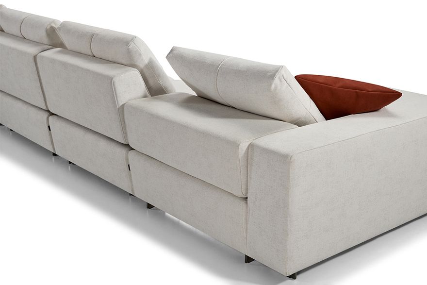 Sectional Sofa 4 Piece Len Practical Adjustable Backrest Inside L Shaped Couches With Adjustable Backrest (View 12 of 15)
