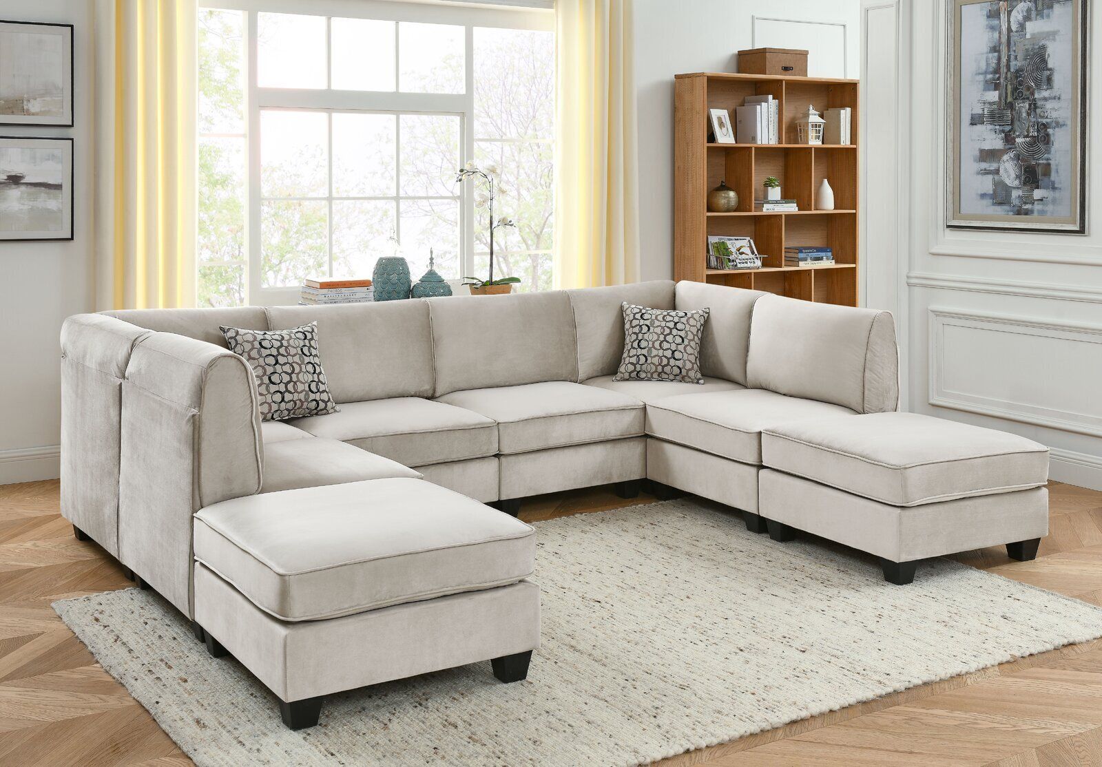Sectional Sofa With Ottoman – Ideas On Foter Intended For Sectional Sofas With Ottomans And Tufted Back Cushion (View 7 of 15)