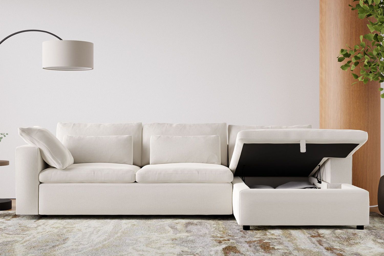 Sectional Sofas With Storage For Families: 10 Easy Pieces Regarding Sectional Sofa With Storage (View 12 of 15)