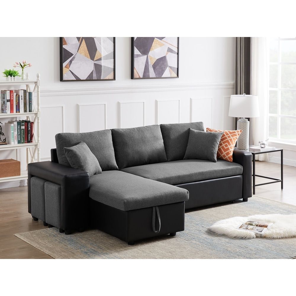 Sleeper, Reversible Sectional Sofas – Overstock With Regard To Reversible Pull Out Sofa Couches (View 7 of 15)