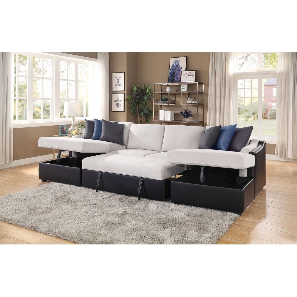 Sleeper, U Shape Sectional Sofas – Overstock For U Shaped Sectional Sofa With Pull Out Bed (Photo 1 of 15)