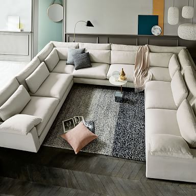 U Shaped Sectional Sectionals | West Elm For Sectional Sofa U Shaped (Photo 4 of 15)