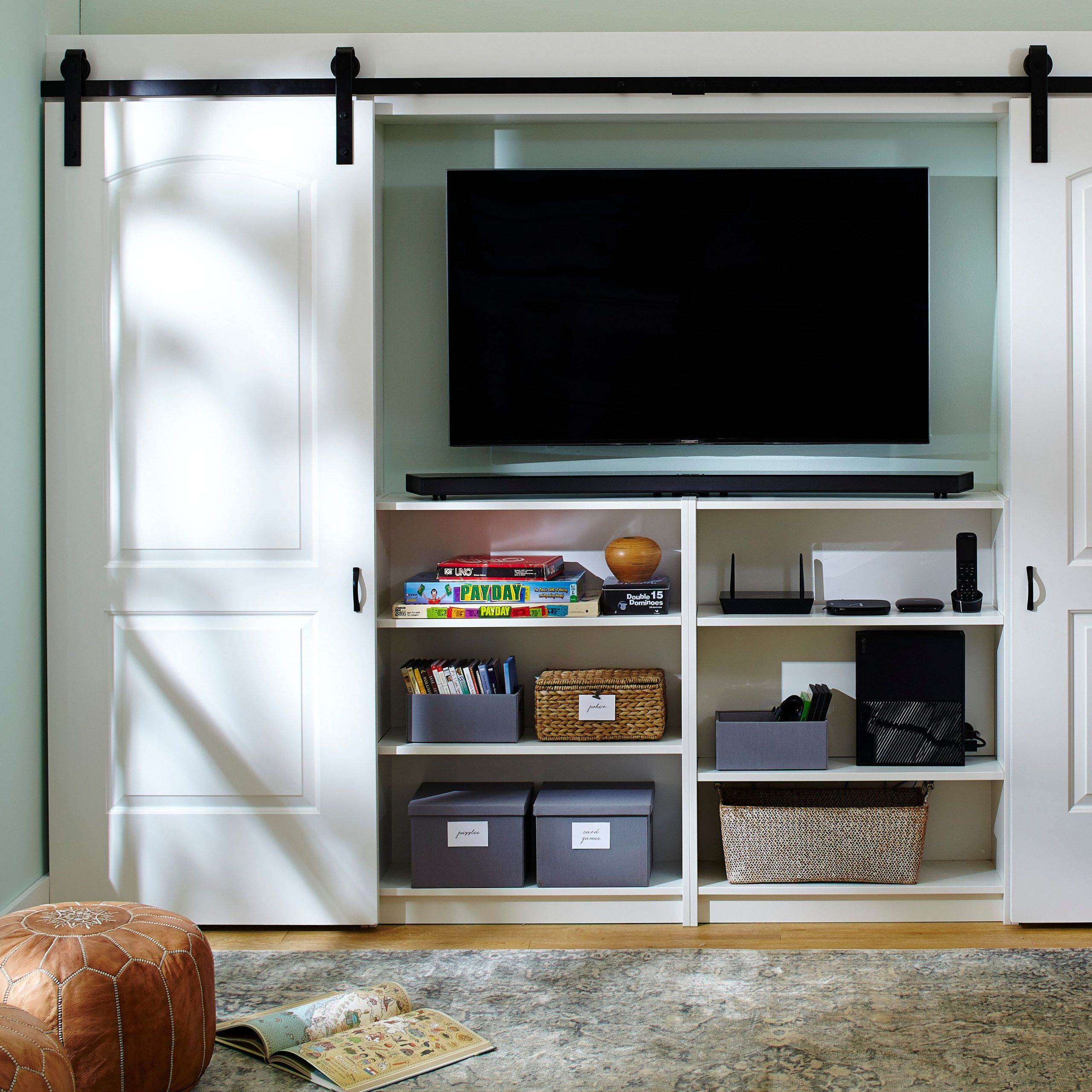 10 Clever Ways To Hide A Tv In Plain Sight With Regard To Dual Use Storage Cabinet Tv Stands (Photo 15 of 15)