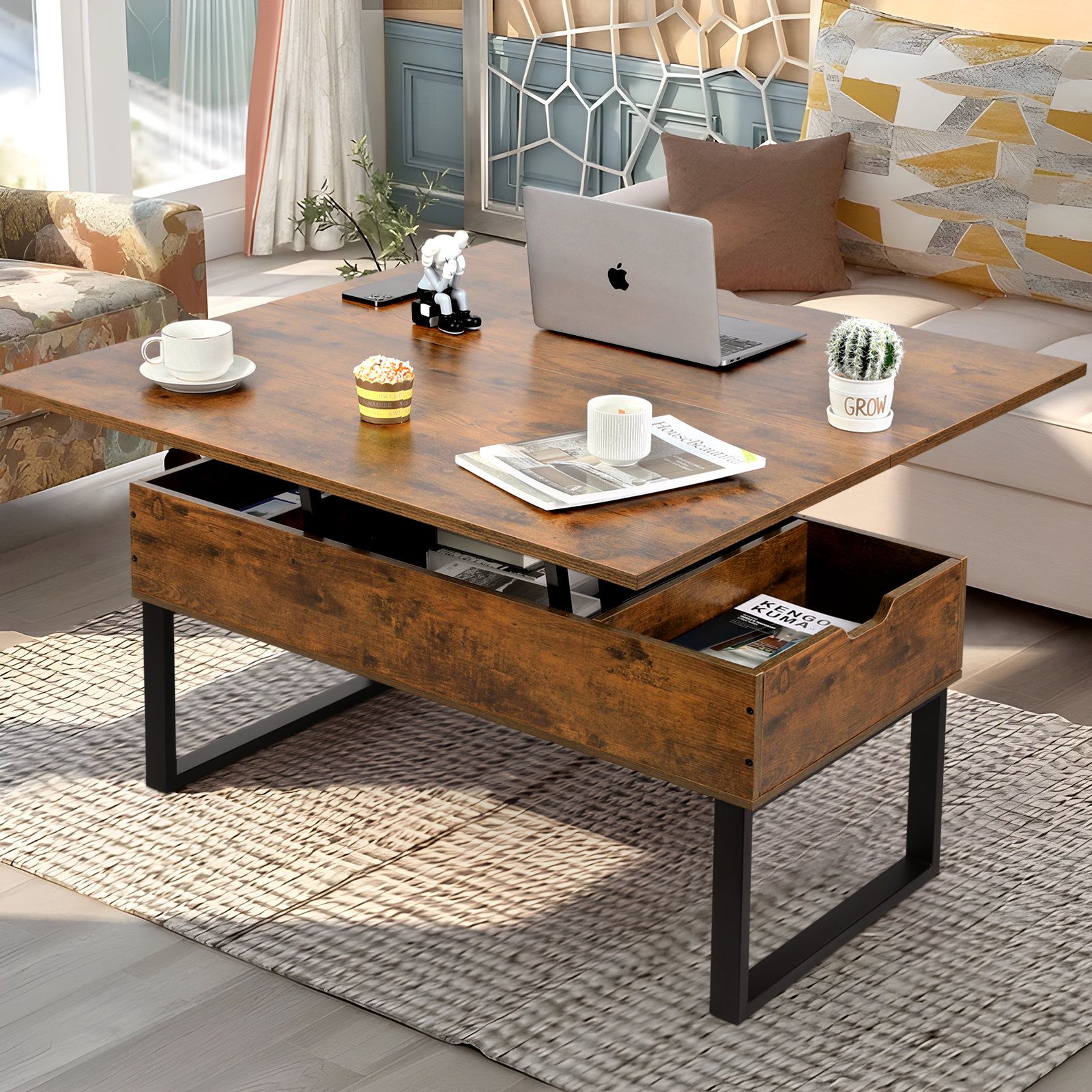 17 Stories Allyssia Lift Top Coffee Table & Reviews | Wayfair With Regard To Wood Lift Top Coffee Tables (Photo 3 of 15)
