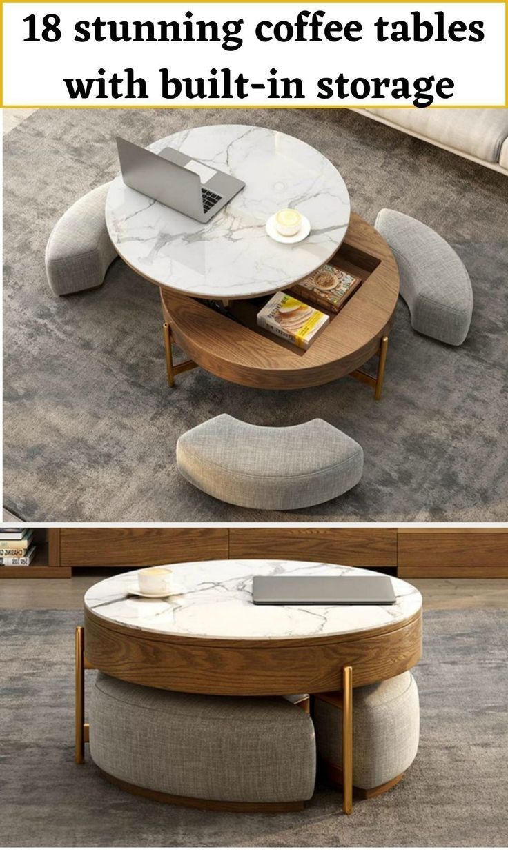 18 Stunning Coffee Tables With Built In Storage | Coffee Table Design  Modern, Ottoman Coffee Table Decor, Decorating Coffee Tables In Coffee Tables With Storage (View 8 of 15)