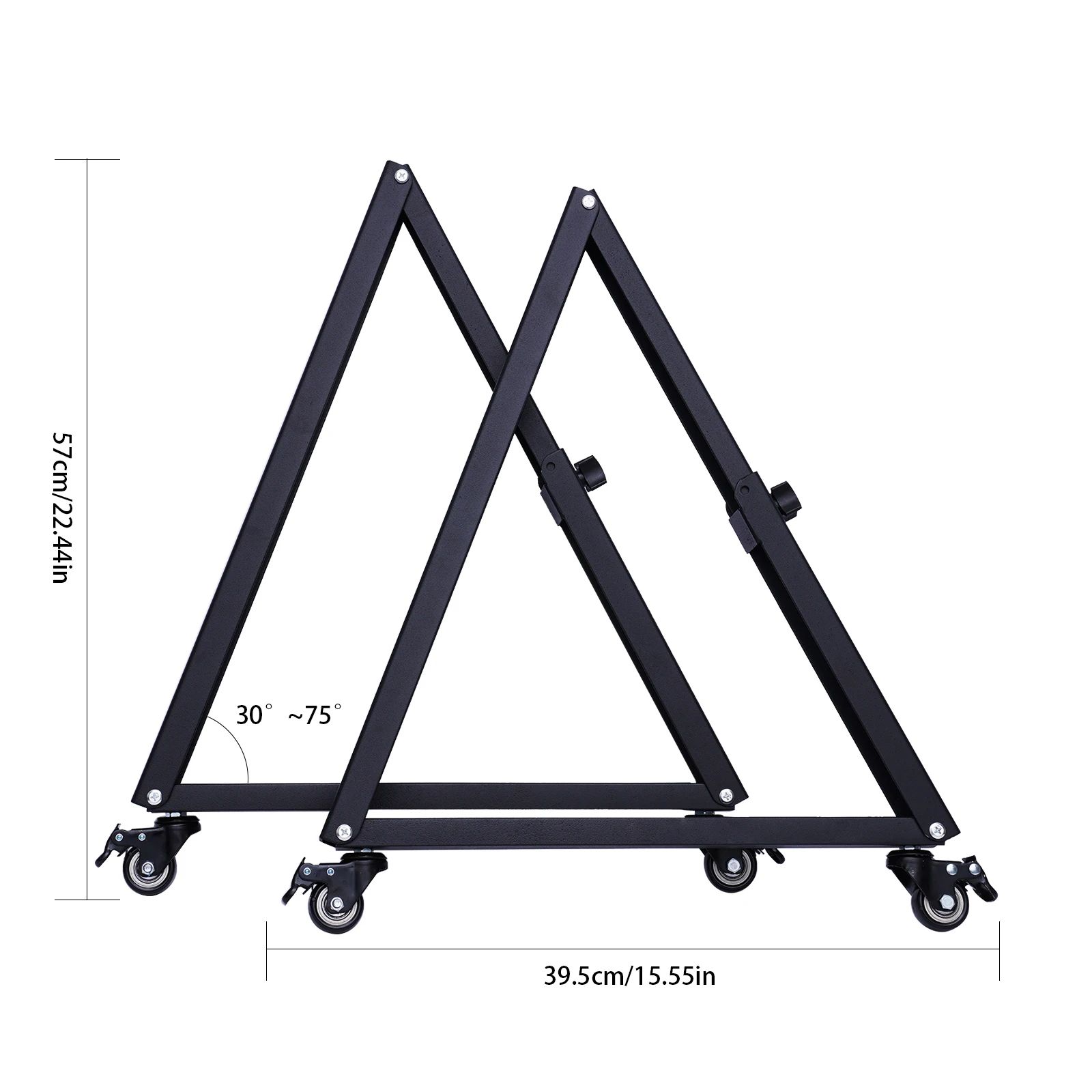 19 55In 30° 75° Low Height Adjustable Mobile Tv Stand Monitor Floor Stand  Mount Universal Flat Screen Rolling Tv Cart W/Wheels For Foldable Portable Adjustable Tv Stands (Photo 8 of 15)